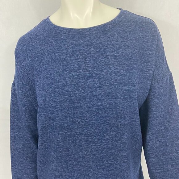 32 Degrees Heat Women's Fleece Sweater Top Sz L Heathered Blue Long Sleeve NWOT - Picture 3 of 10